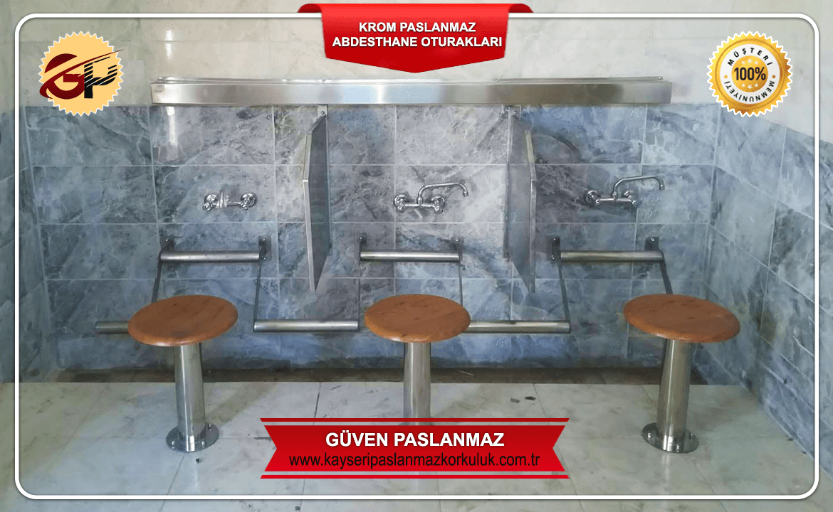 Kayseri Krom Paslanmaz Abdesthane Oturakları